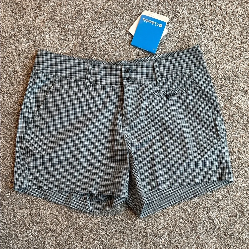 NWT Columbia Copper Ridge Plaid Outdoor Shorts - Size 8