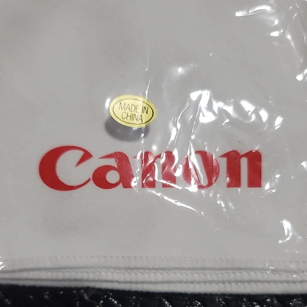 Canon Red and White Lens Cloth