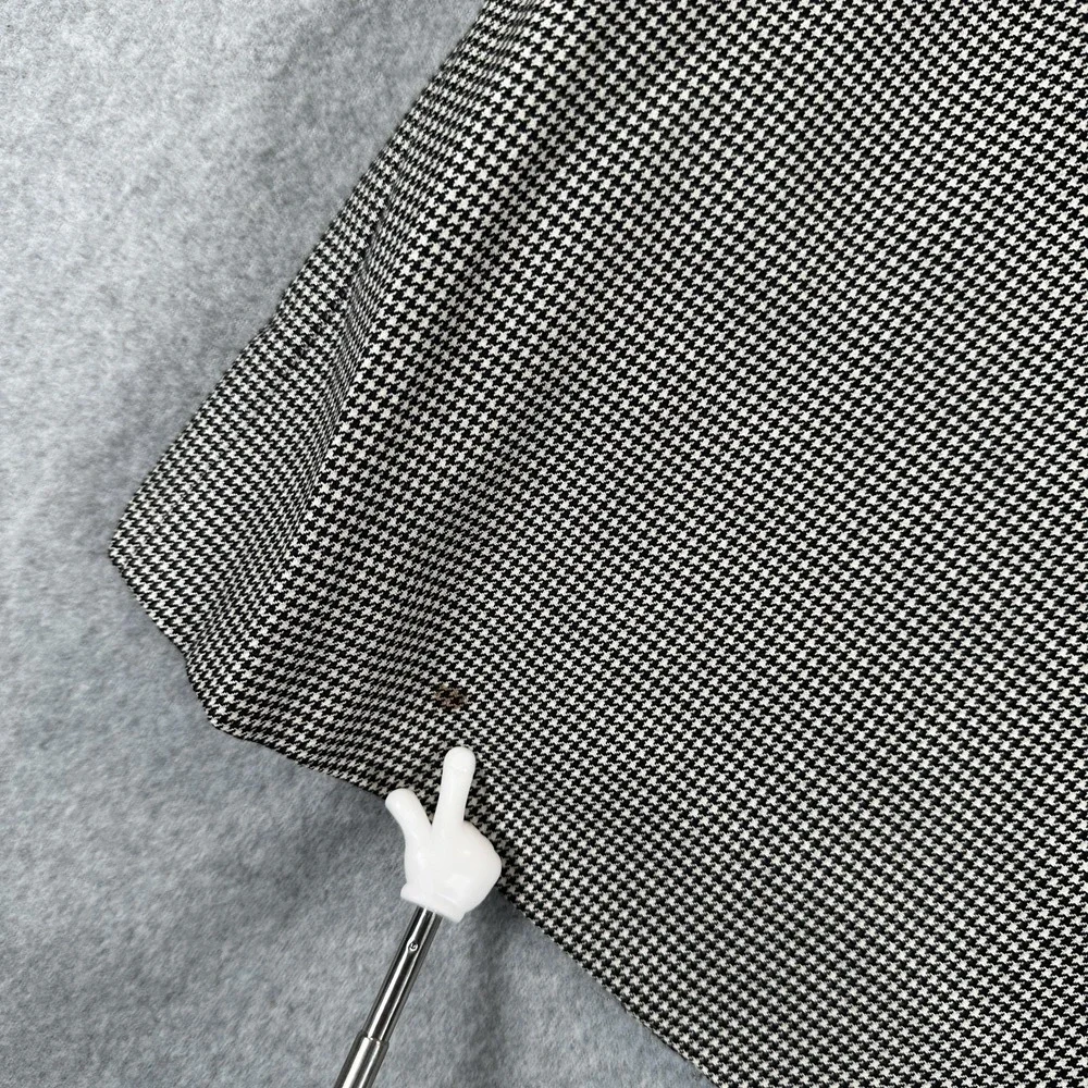 Ermenegildo Zegna Blazer Sport Coat Mens 48 Wool Houndstooth Three Button Italy
