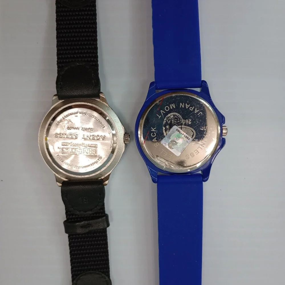 Lot of 2 Florida Gators Watches Quartz‎ Men's 39mm Blue & Black New Battery