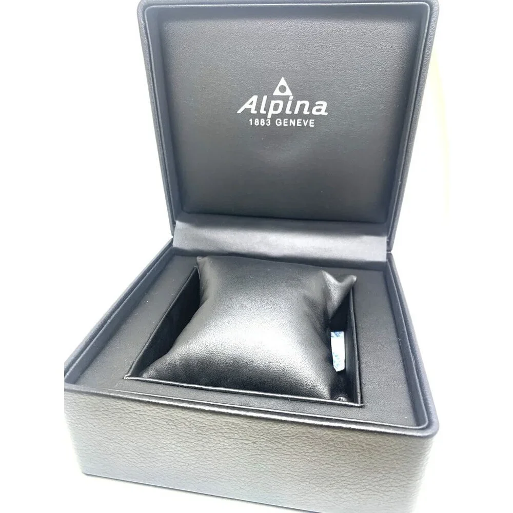 Alpina Watch Box Presentation Black Cardboard Case Display Empty