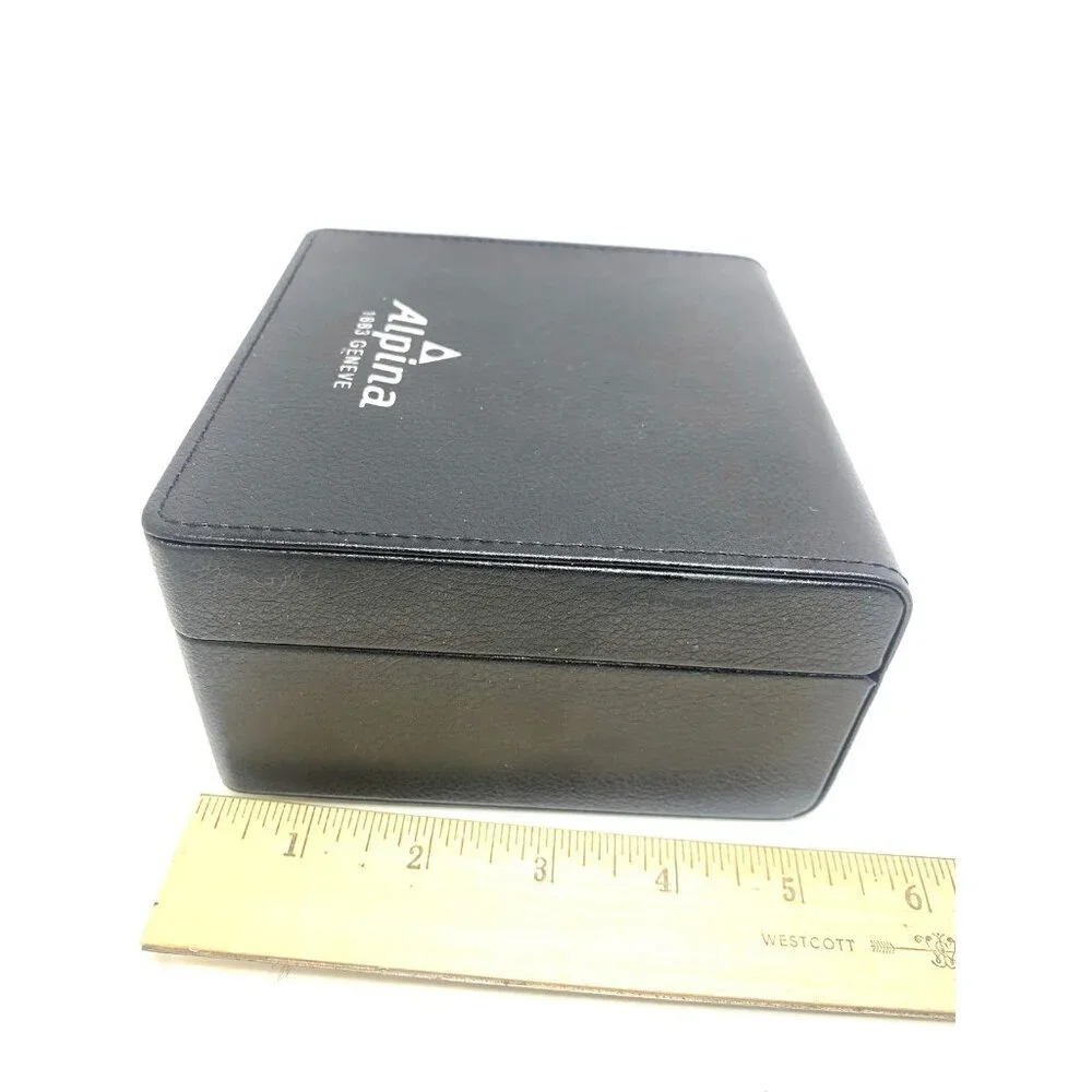 Alpina Watch Box Presentation Black Cardboard Case Display Empty