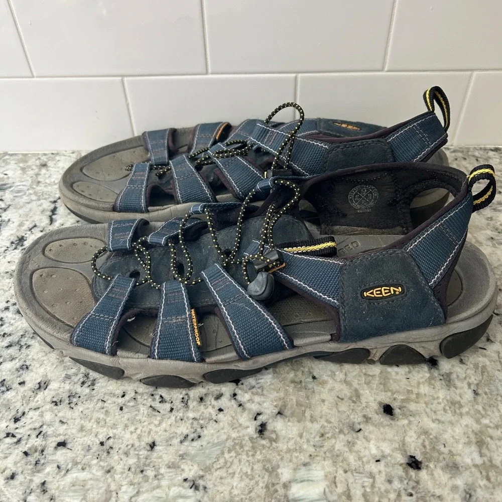 KEEN Men's Newport H2 Closed Toe Water Sandals‎ 1001931 Size 13 Blue Gray
