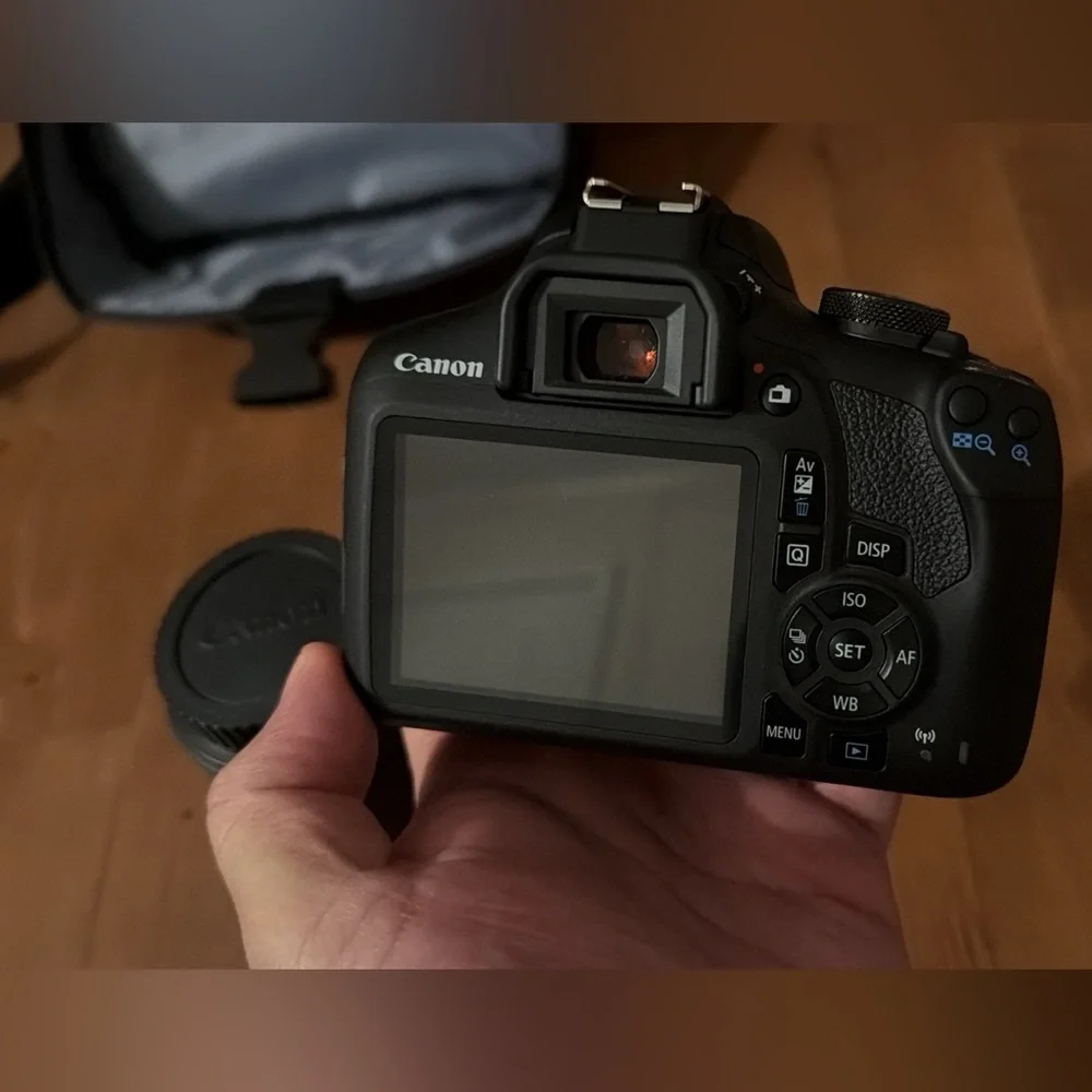 Canon camera mounted