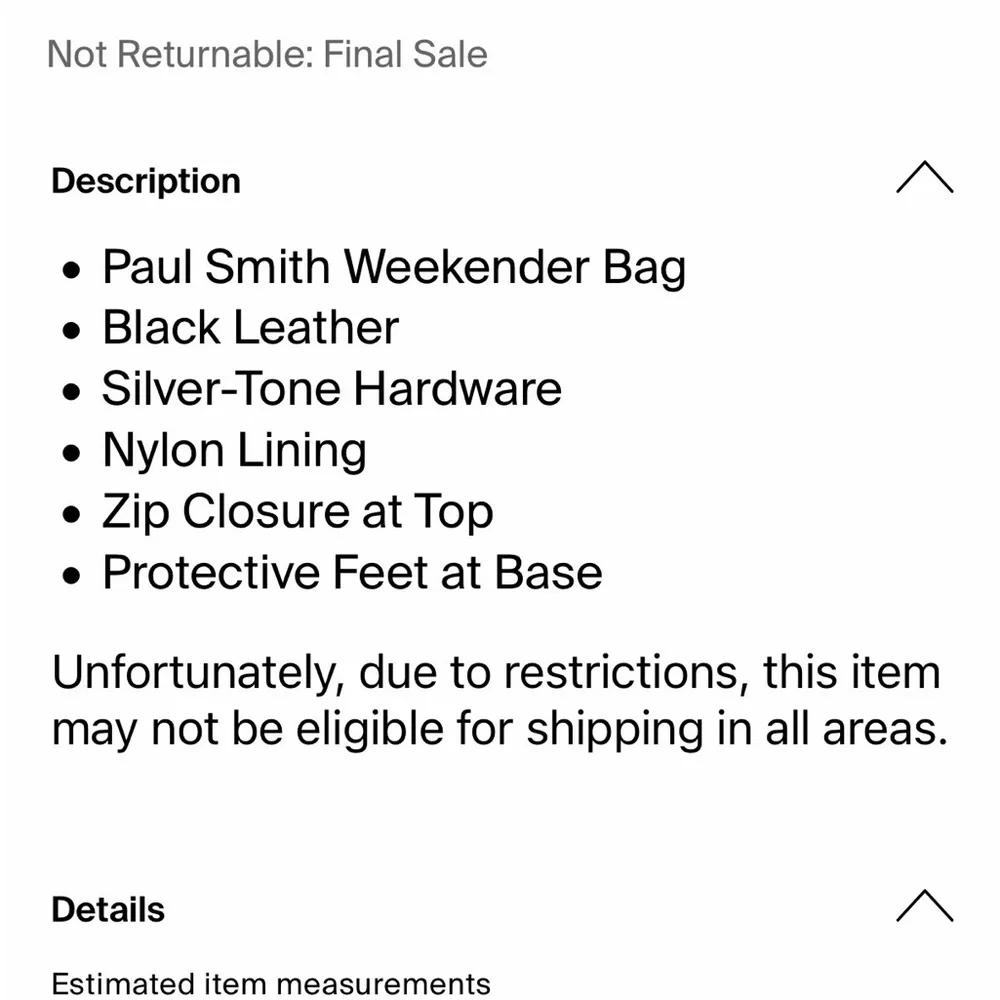 Paul Smith black leather