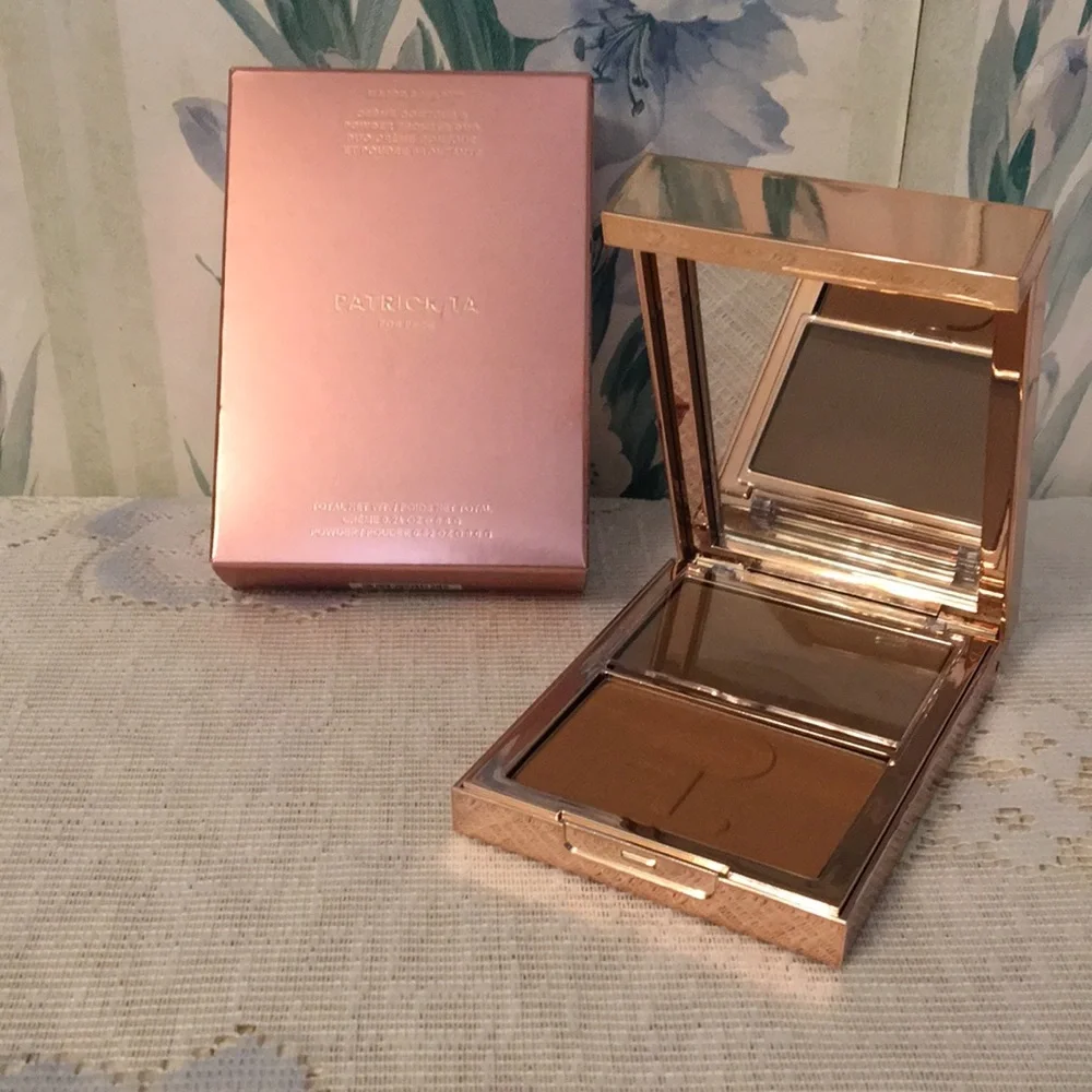 Patrick Ta Dual Bronzer & Contour Compact in Warm Brown Shades-New