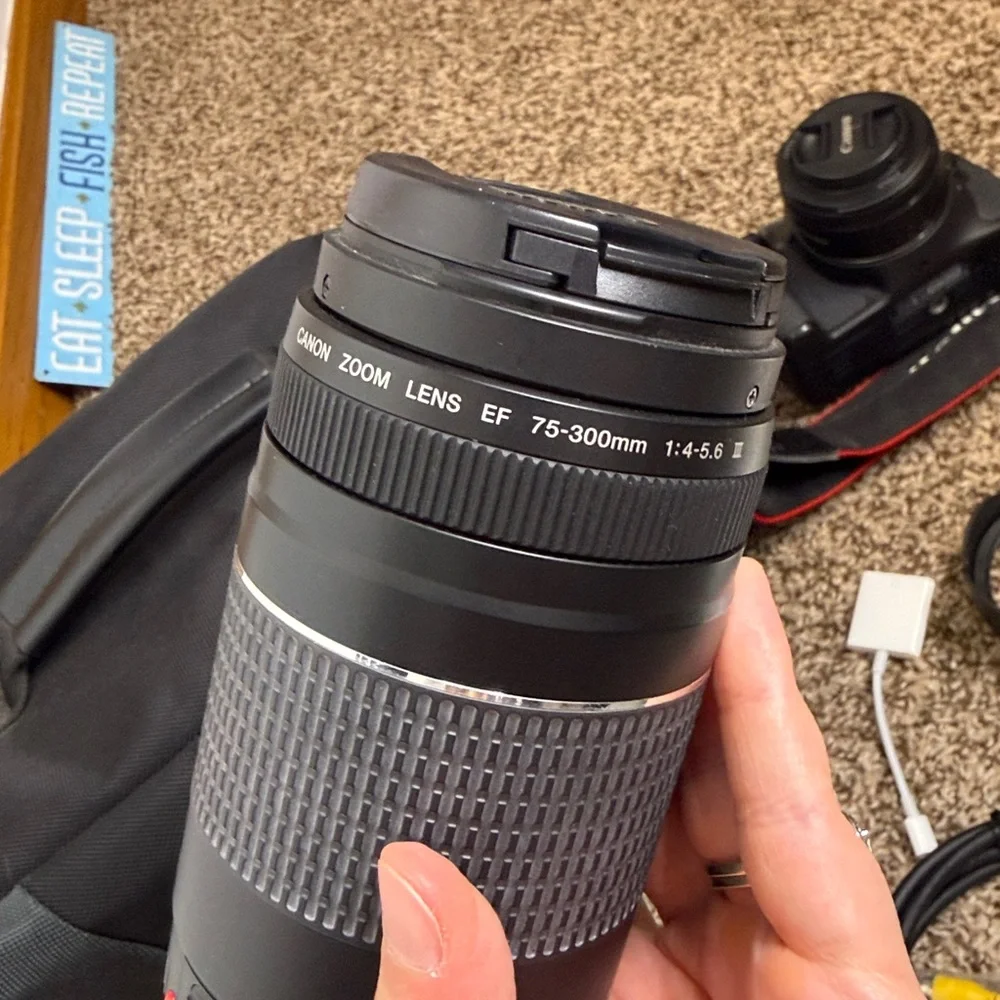Canon Rebel T3i Camera with Lenses and Bag