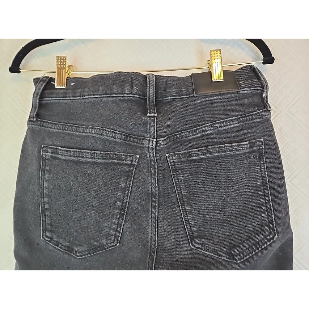 Madewell Size 28 High Rise Skinny Jeans Charcoal Stretch Denim 10