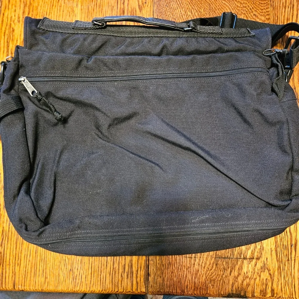 Eddie Bauer carrying leather patch
