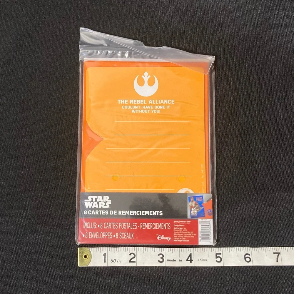 Disney Star Wars The Rebel Alliance Birthday Thank You Cards 8 Pack