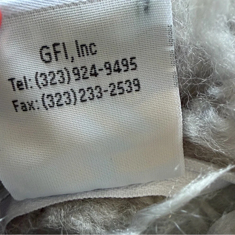 GFI Icelandic Sheepskin Pillow 18”x18” Gray Long Wool Fur.
