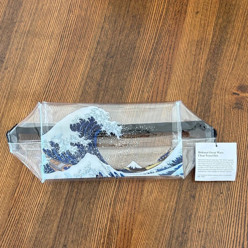 Hokusai Great Wave Clear Makeup Travel Kit