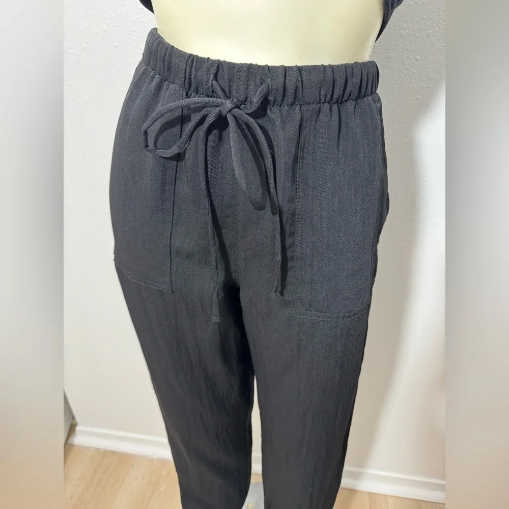 Zara Casual Lightweight Drawstring Utility Joggers XS | Black | EUC