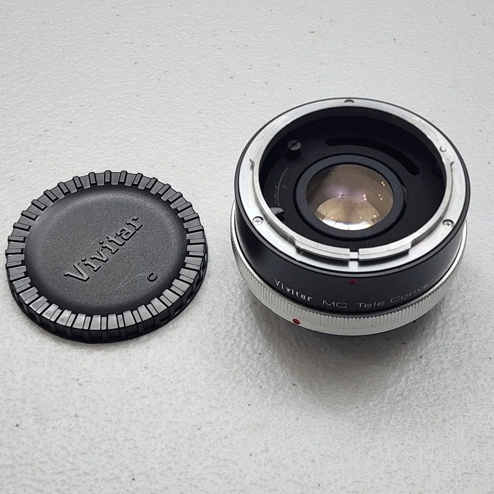 Vivitar MC Tele Converter 2X-4 FL-FD Lens with cap Untested Parts Only