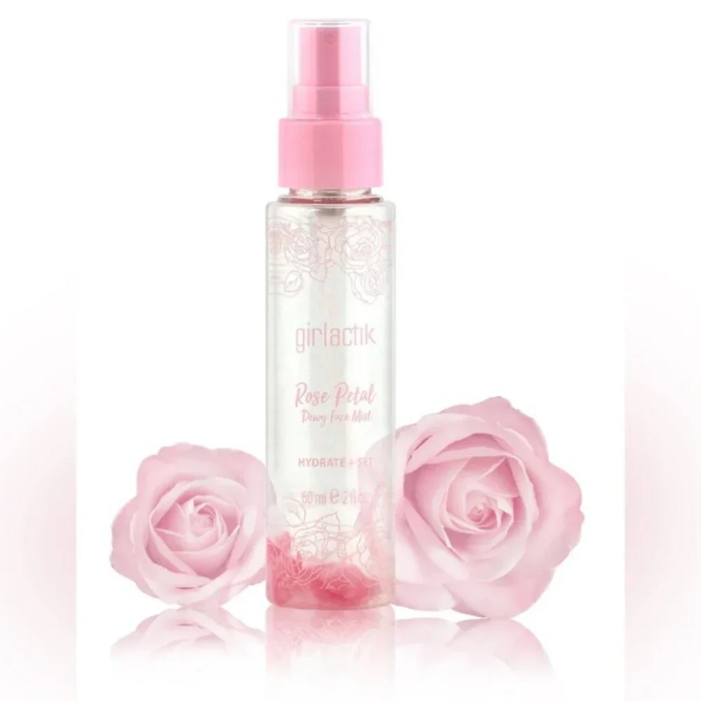Girlactik Rose Petal Dewy Face Mist | Glow | Refreshing | Cool | NEW SEALED BOX