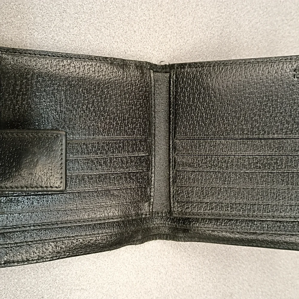 Classic Black Leather Bifold Wallet