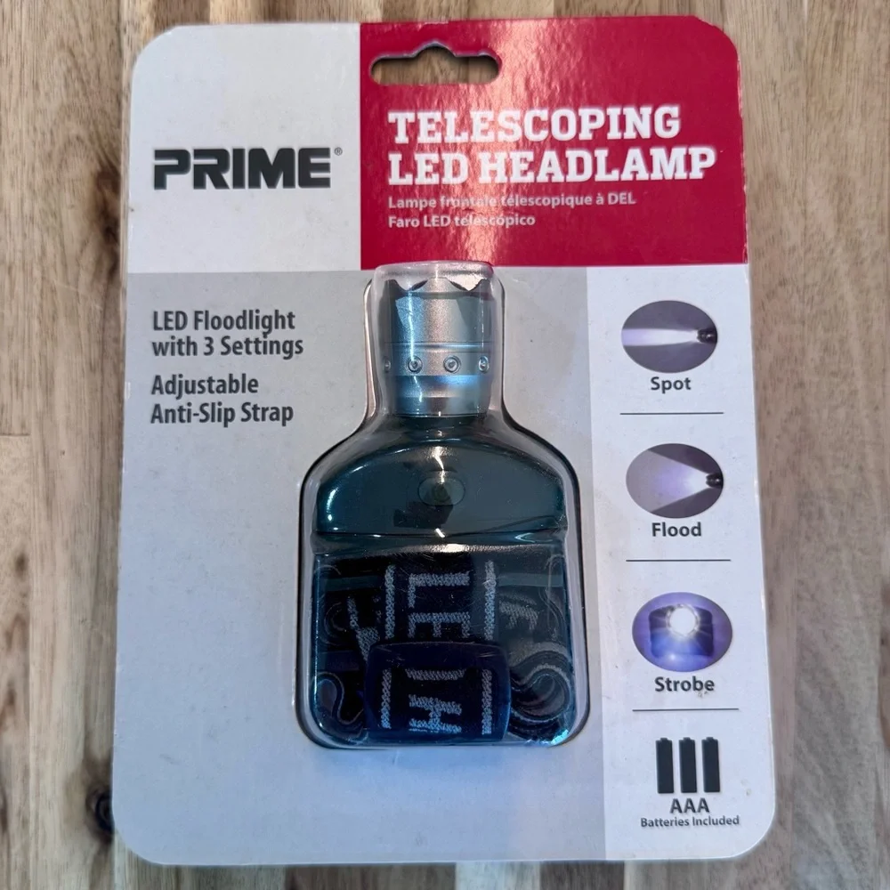 Black Telescoping LED Headlamp