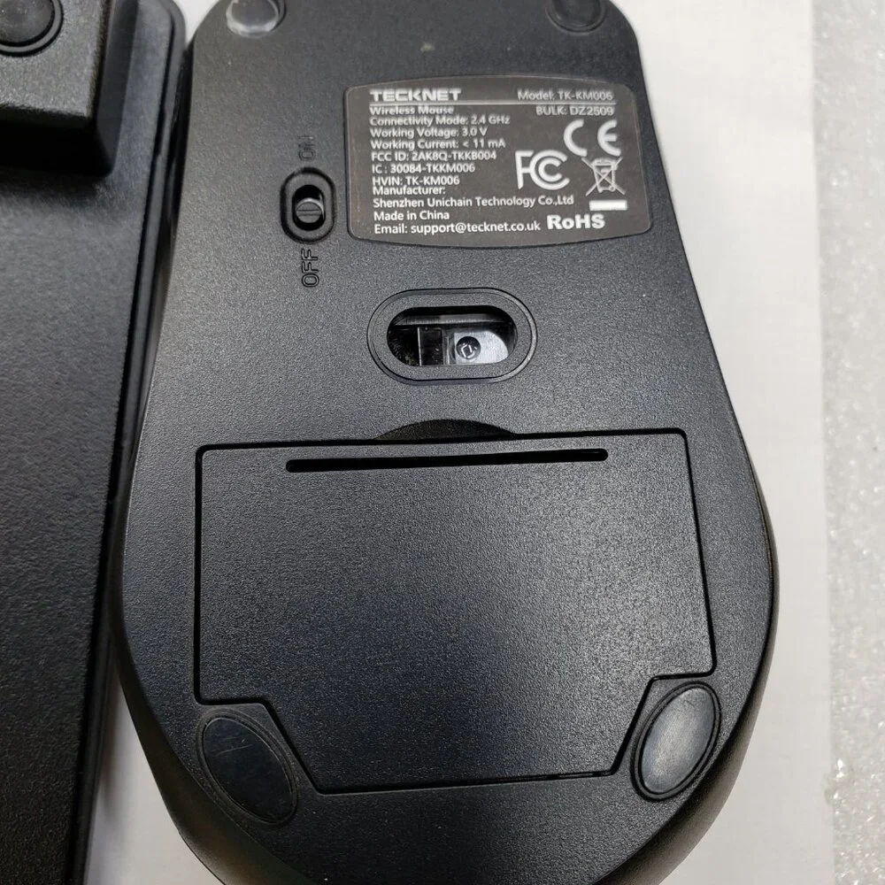 TECKNET Wireless Keyboard and Mouse Combo, Mini Cordless Computer Keyboard