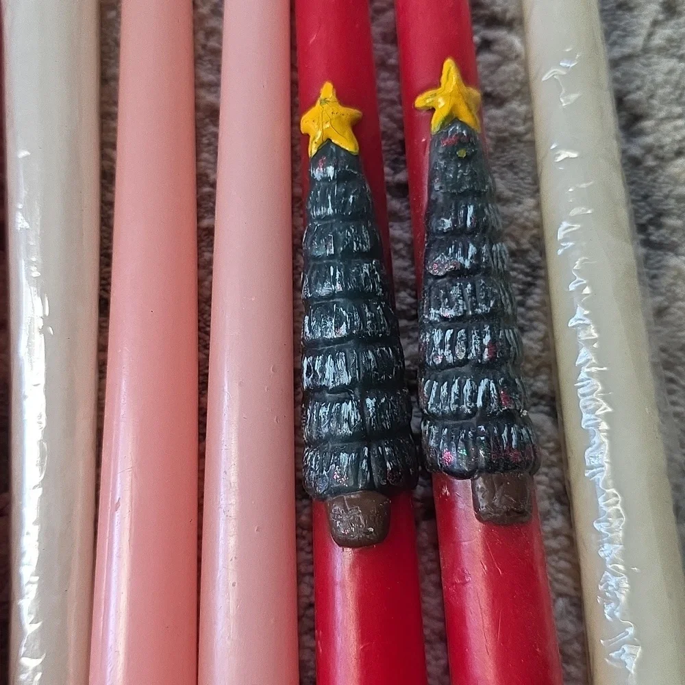 Assorted 28 Taper Candles - Mixed Colors