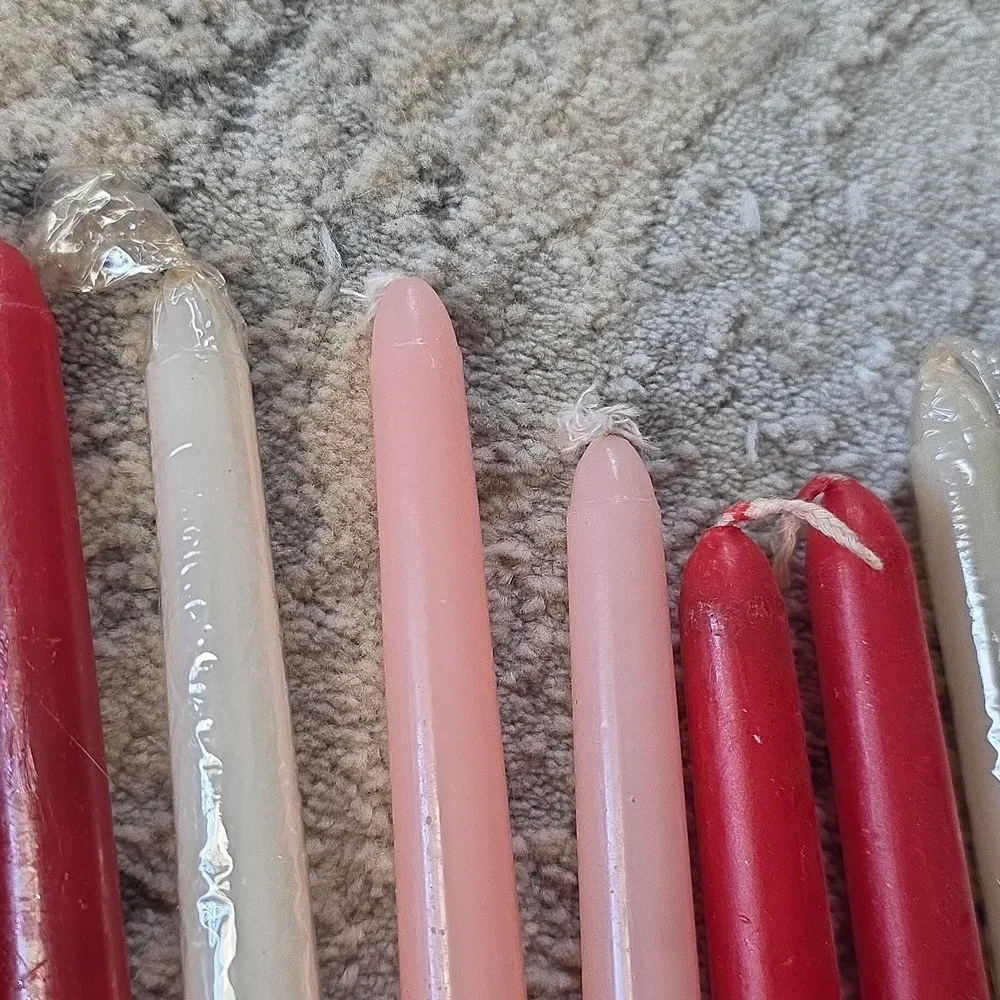 Assorted 28 Taper Candles - Mixed Colors