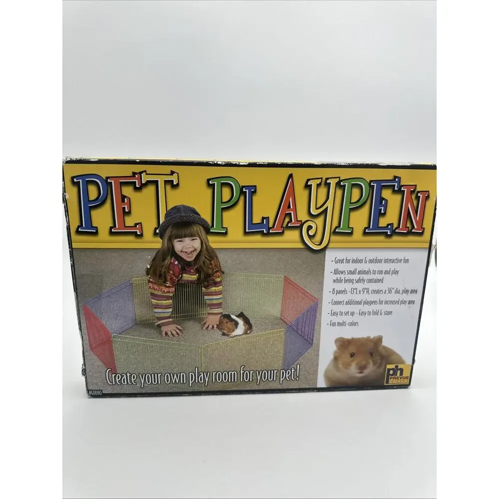 Pet Playpen Small Colorful Metal Playpen