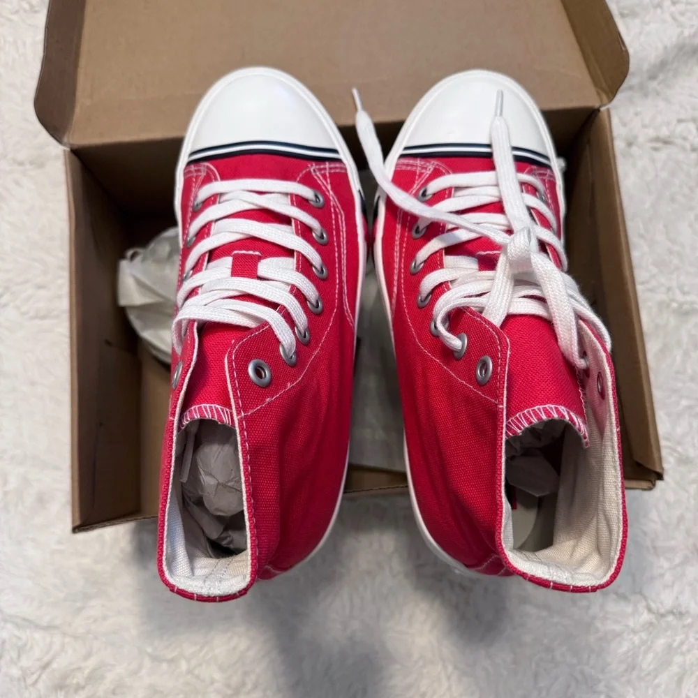 PRO-Keds Royal Hi Red Canvas High Top Sneakers Size 3.5M 5.5W New in Box