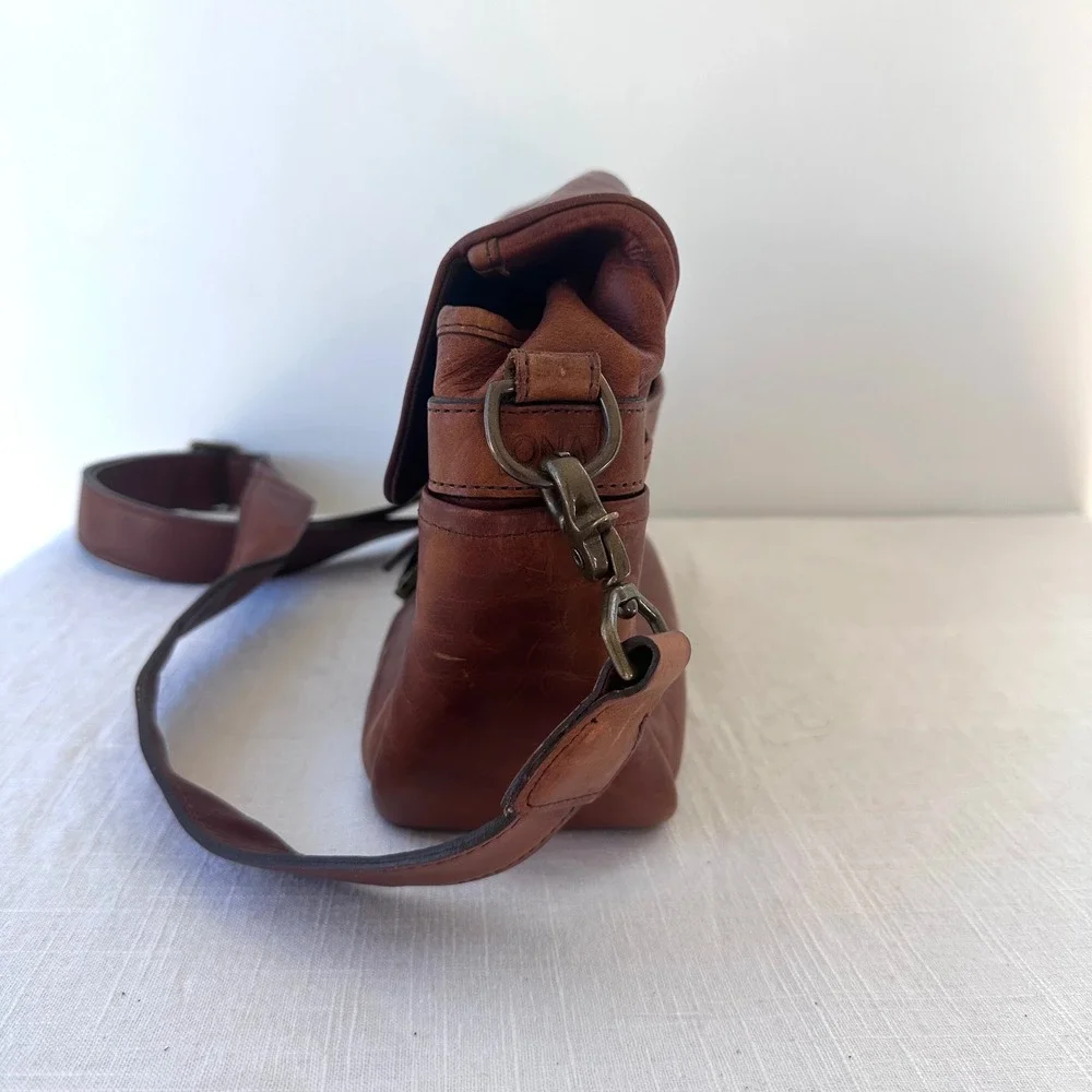 ONA The Bowery Leather Camera Bag Messenger Crossbody Antique Cognac Brown