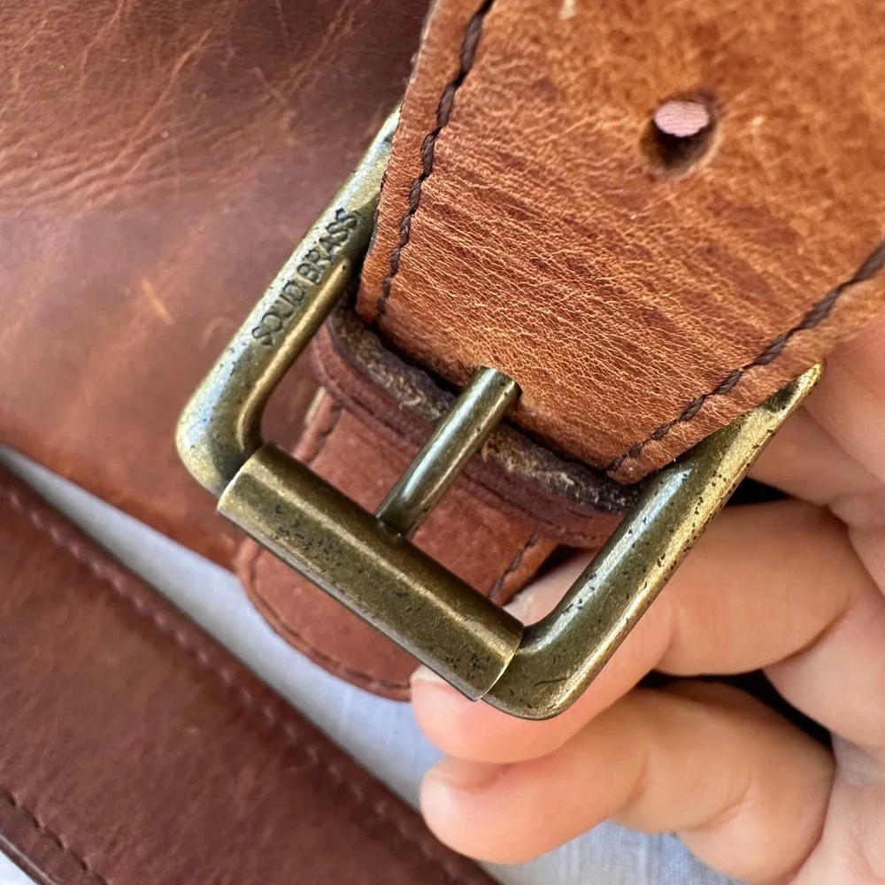 ONA The Bowery Leather Camera Bag Messenger Crossbody Antique Cognac Brown