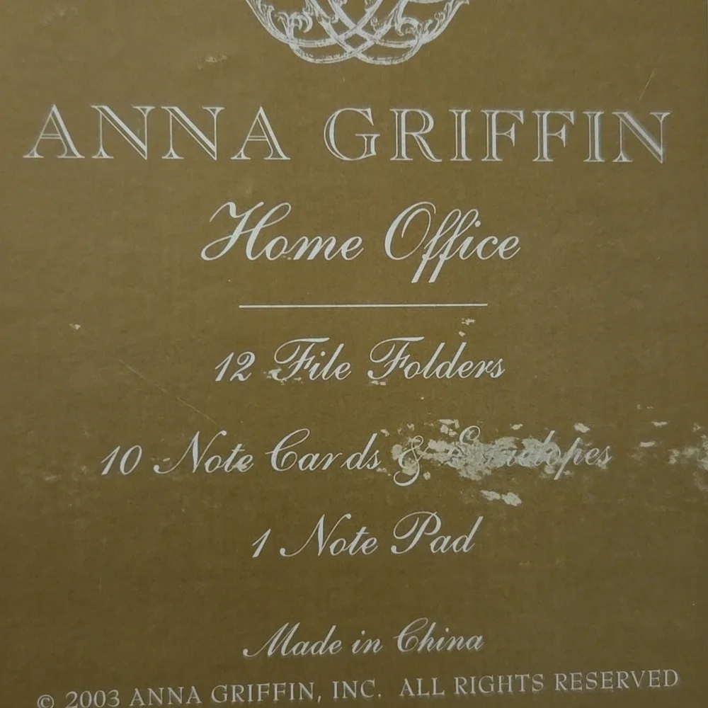 Anna Griffin organize your