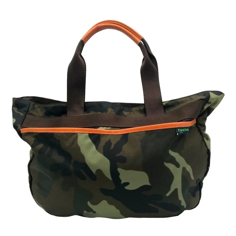 Twelve Camo Fabric Original Messenger Diaper Bag