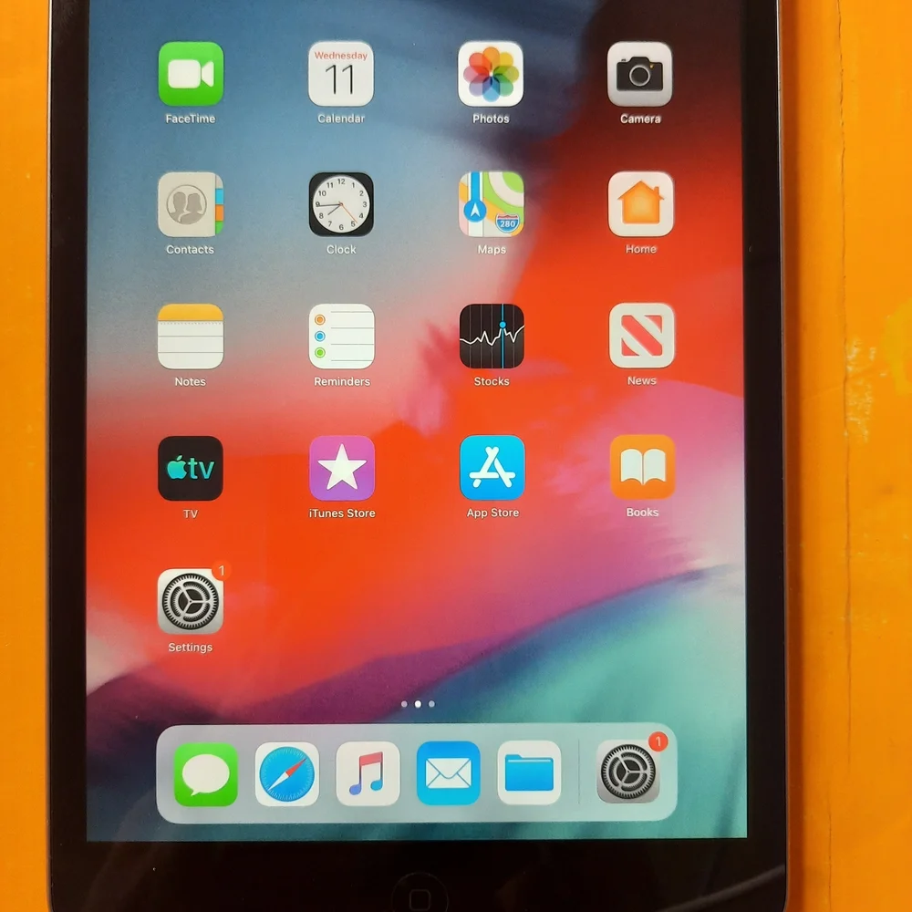 Apple iPad Tablet - Black Front with Colorful Display