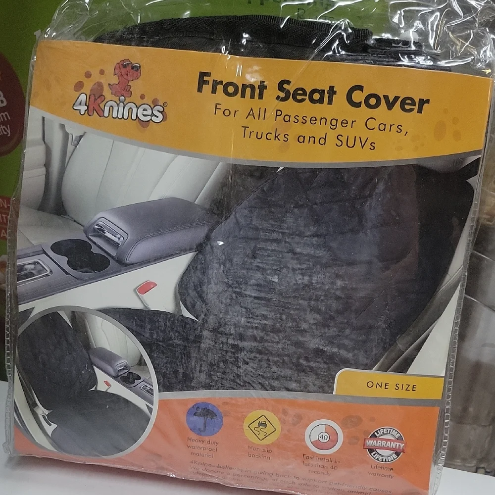Black Dog Seat Cover for Cars and SUVs