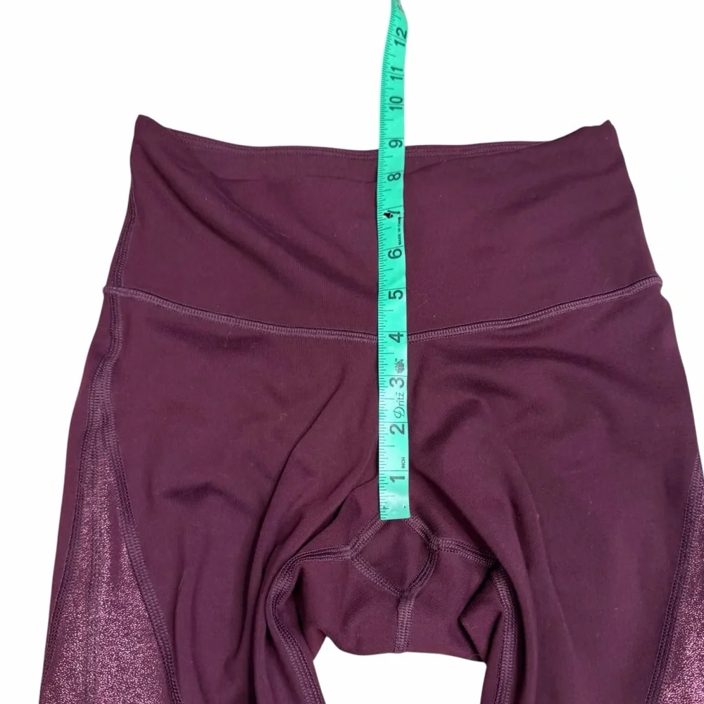 10/$25🦋 Old Navy Active Go Dry Maroon & Gold High Rise Compression Leggings - XS