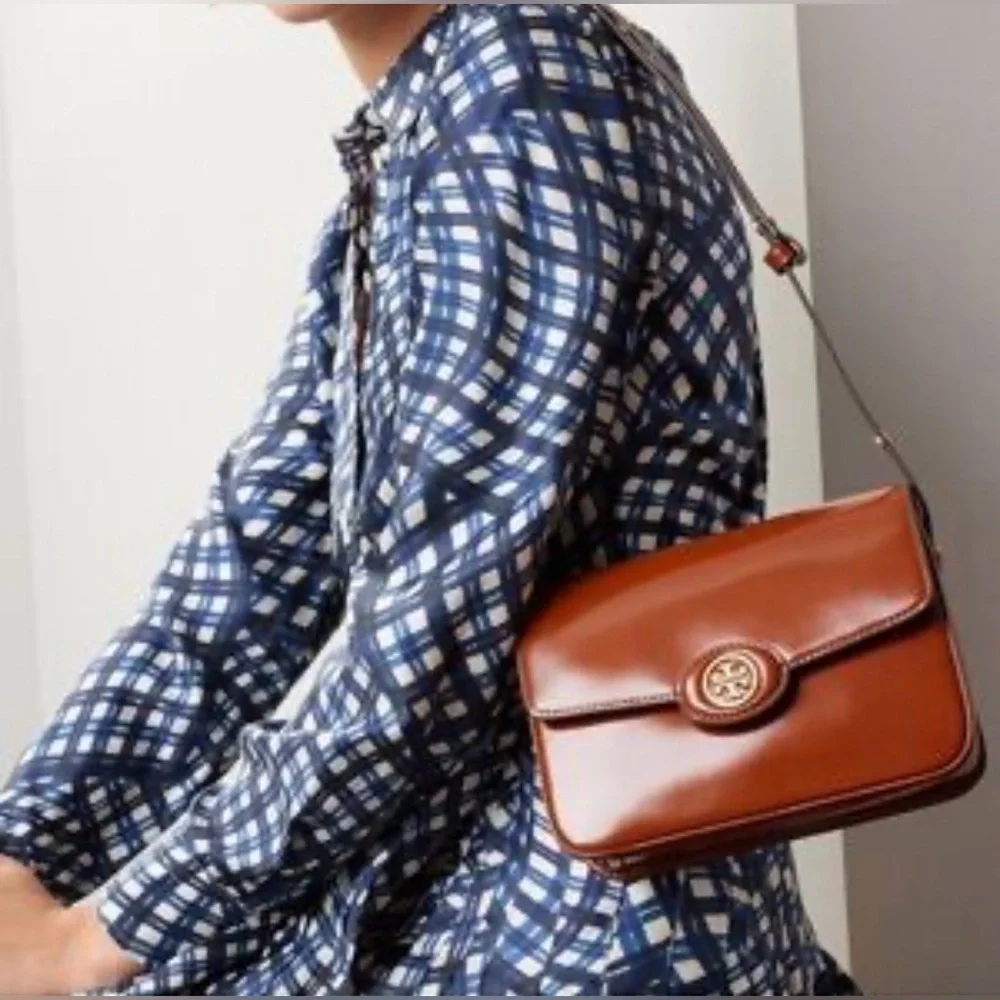 Tory Burch sleek cognac