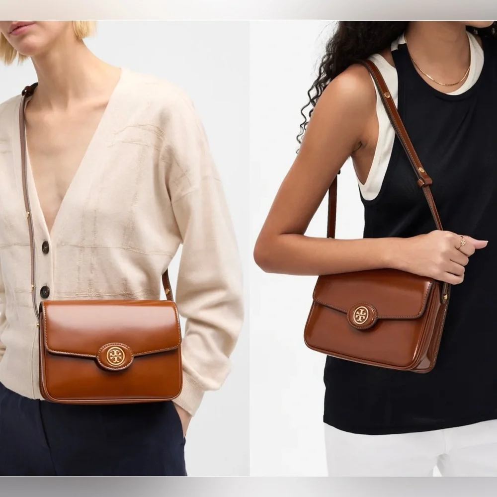 Tory Burch sleek cognac