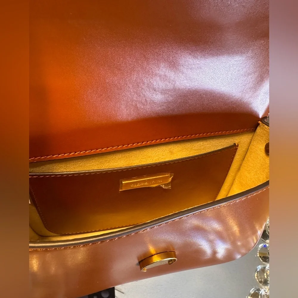Tory Burch sleek cognac