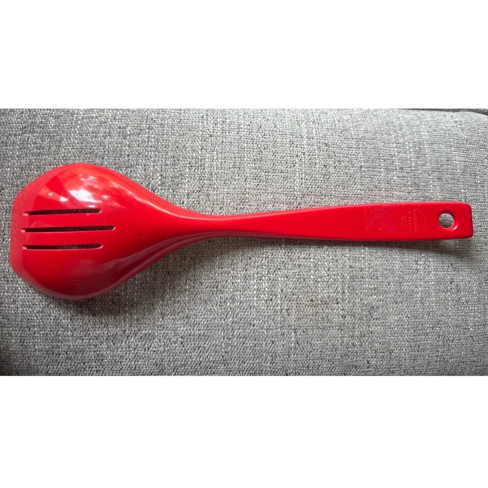 Red Melamine Slotted Spoon S Spoon Kitchen Utensil Cooking Serving Tool‎
