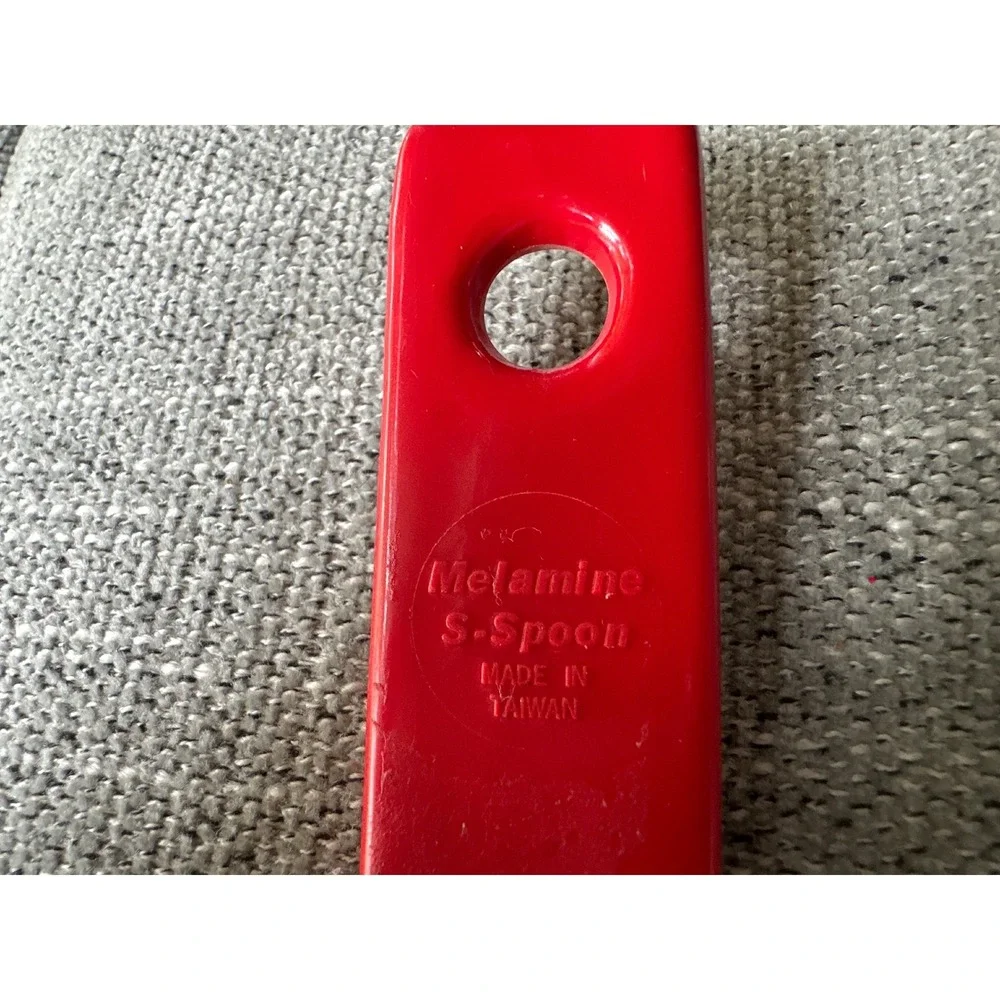 Red Melamine Slotted Spoon S Spoon Kitchen Utensil Cooking Serving Tool‎
