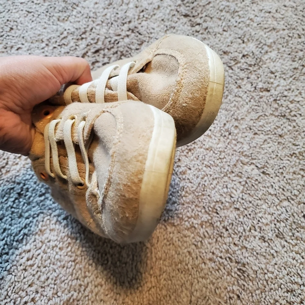 Vionic Beach Tan Terry Cloth Mule Style Sneakers Size 8