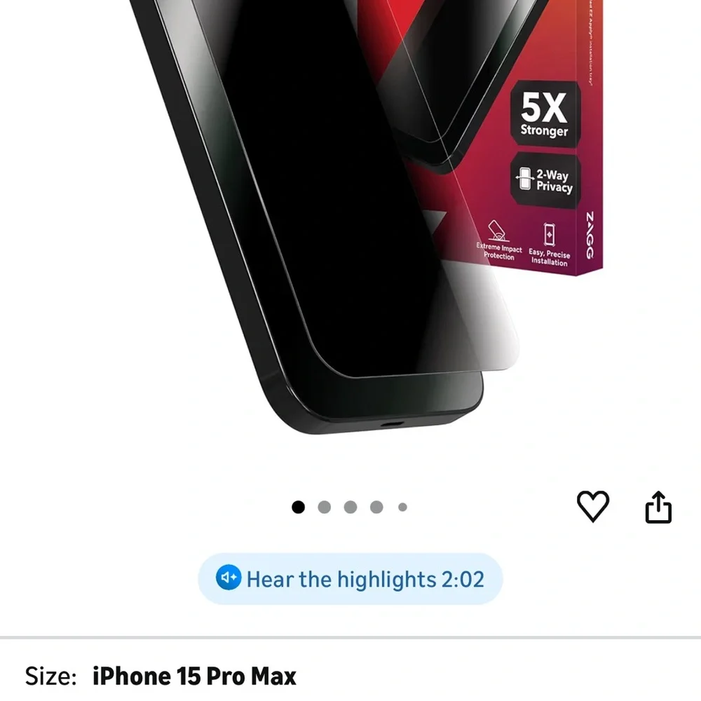 ZAGG privacy screen