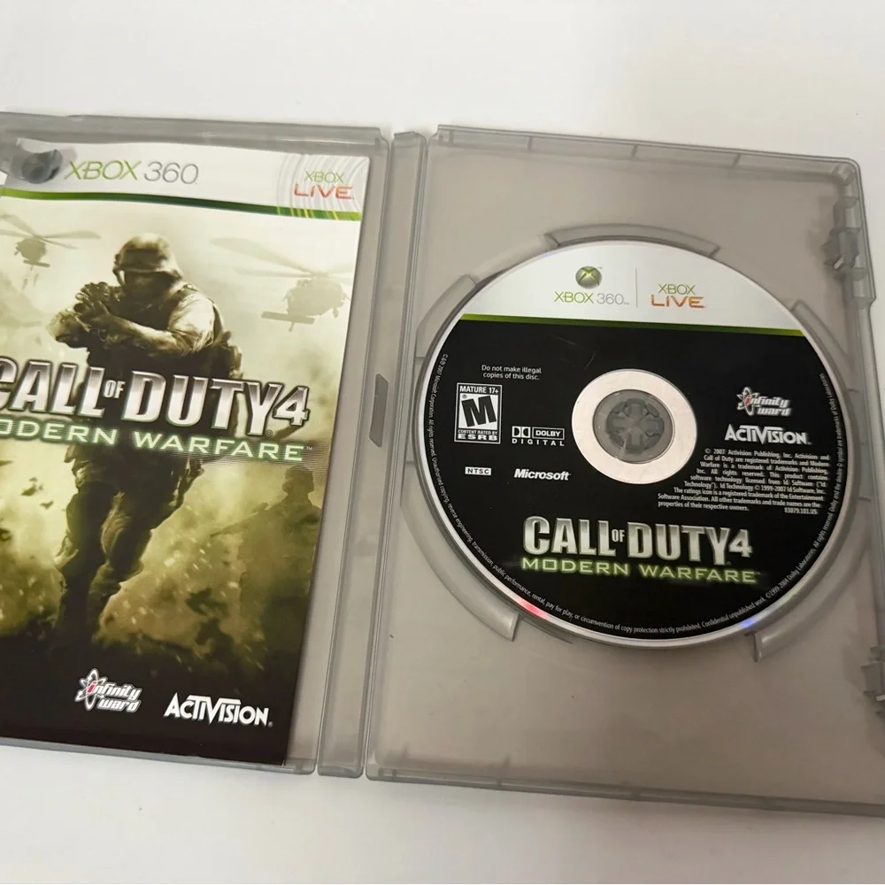 Call of Duty 4: Modern Warfare for Xbox 360 - with Manual tested WORKS GREAT