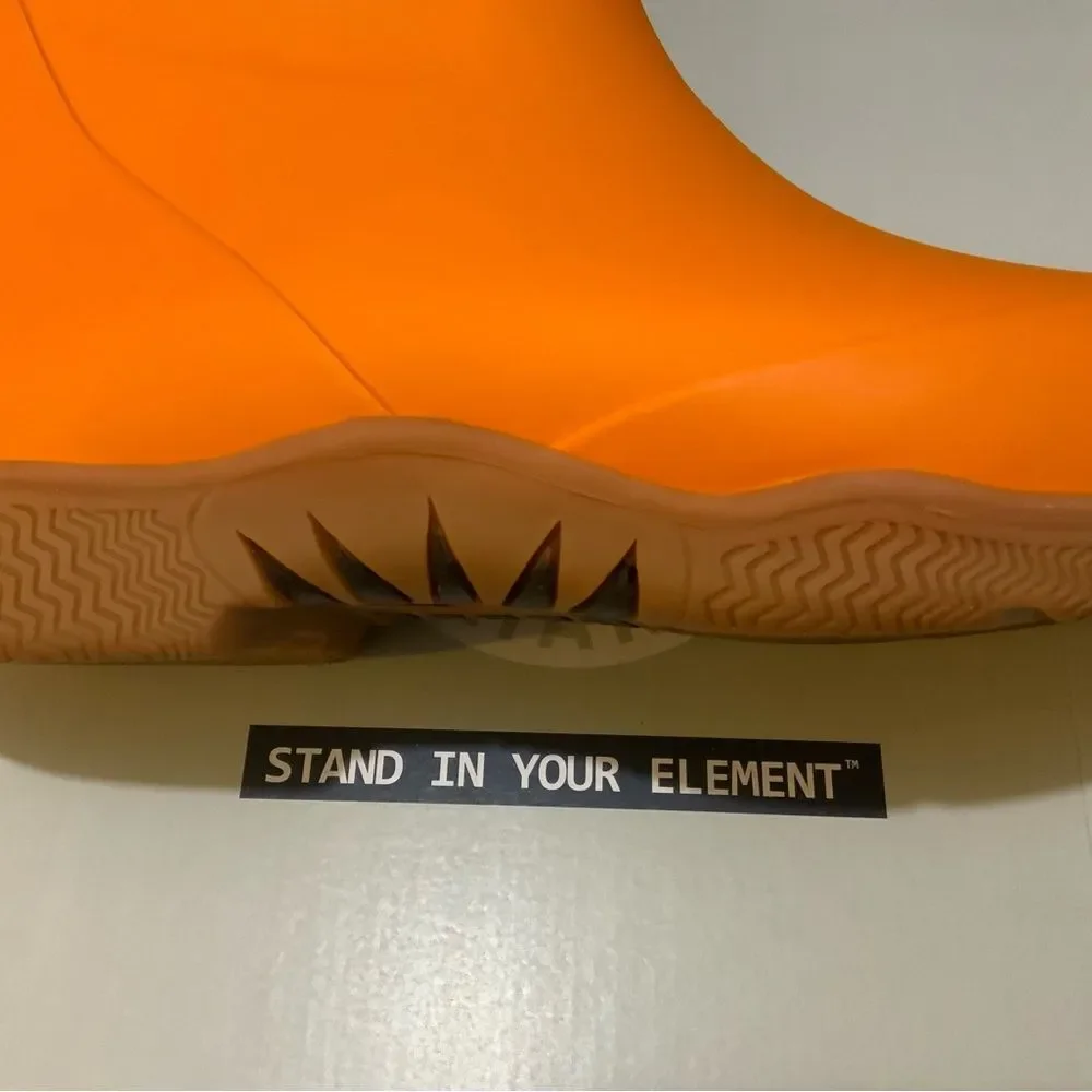Rugged Shark Mens Great White Orange Boot Orange Men’s Size