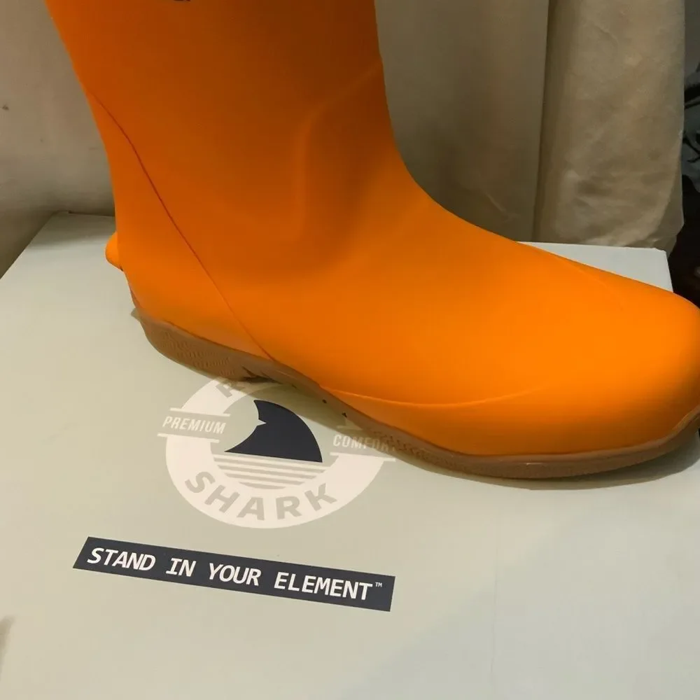 Rugged Shark Mens Great White Orange Boot Orange Men’s Size