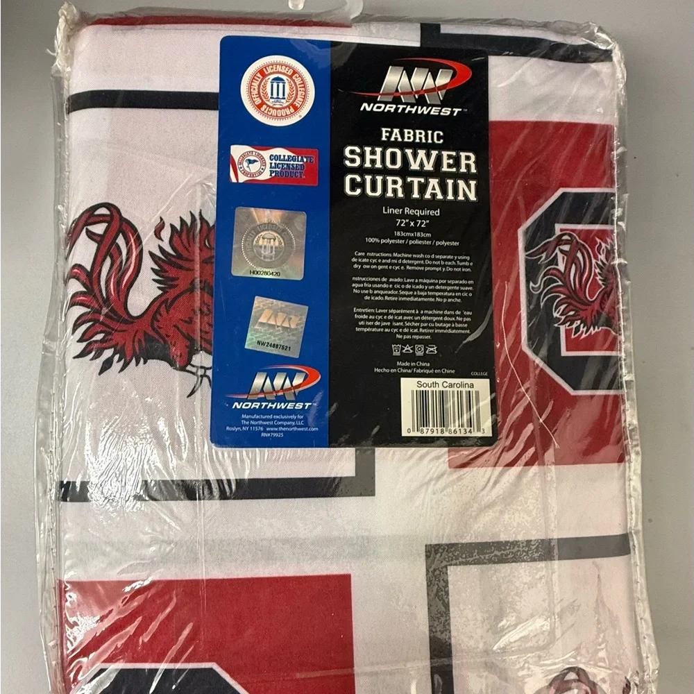 SC Gamecocks shower curtain - New in pkg - University of South Carolina - USC
