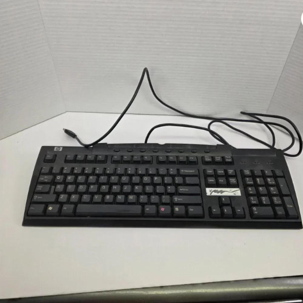 Hewlett Packard HP Wired USB Multimedia KU-9963 Keyboard TESTED