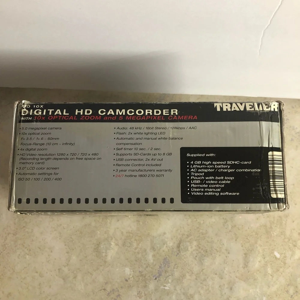 Traveler HD 10x Optical Zoom 5 Megapixel Camera