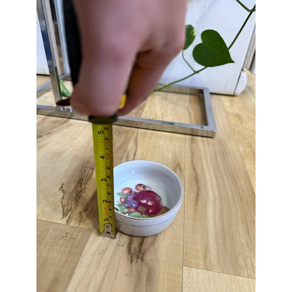Small Ceramic Bowl with Fruit Design