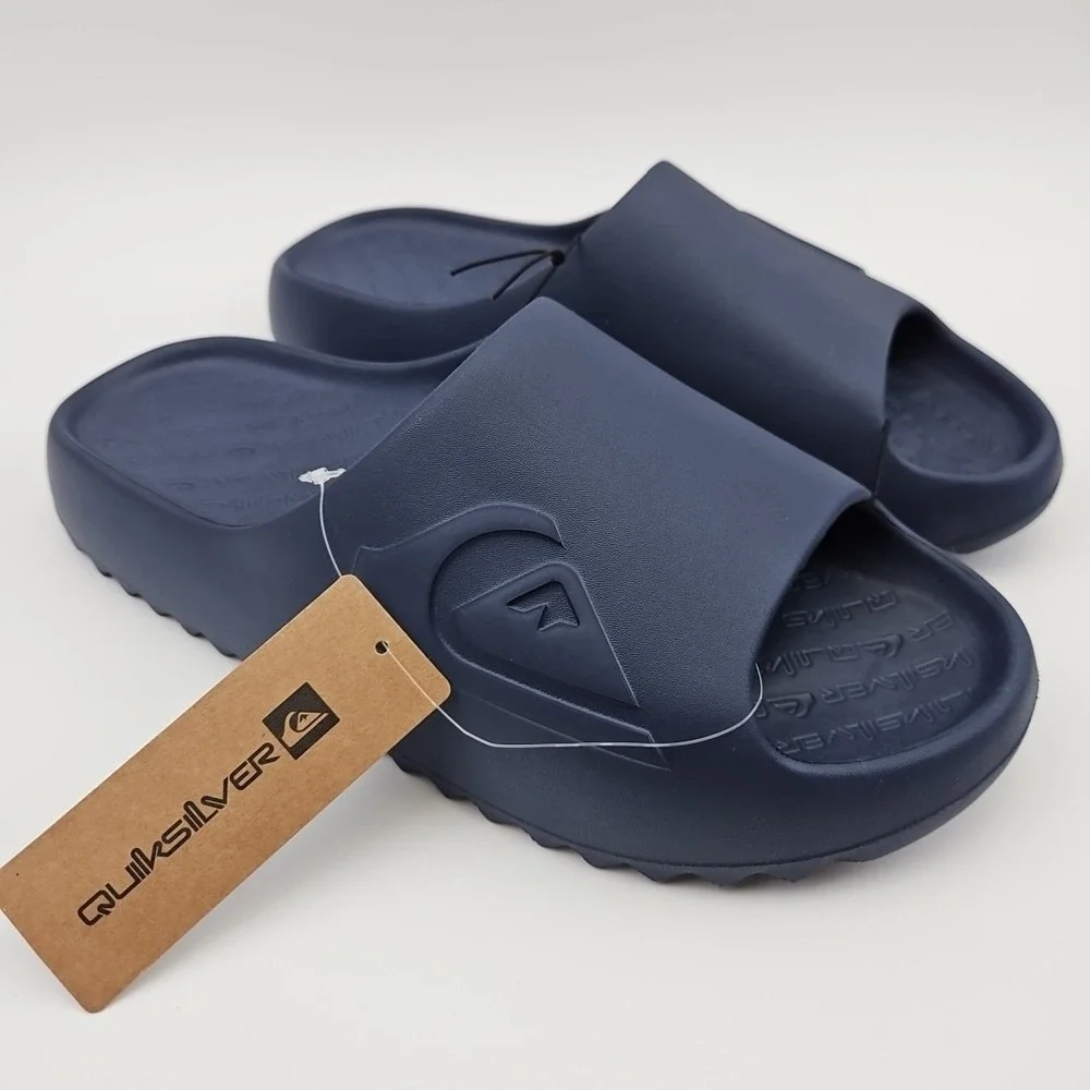 Quiksilver Men's Size 12 Slides Blue‎ Cloudbreak Cloud Break Sandals Shoes New