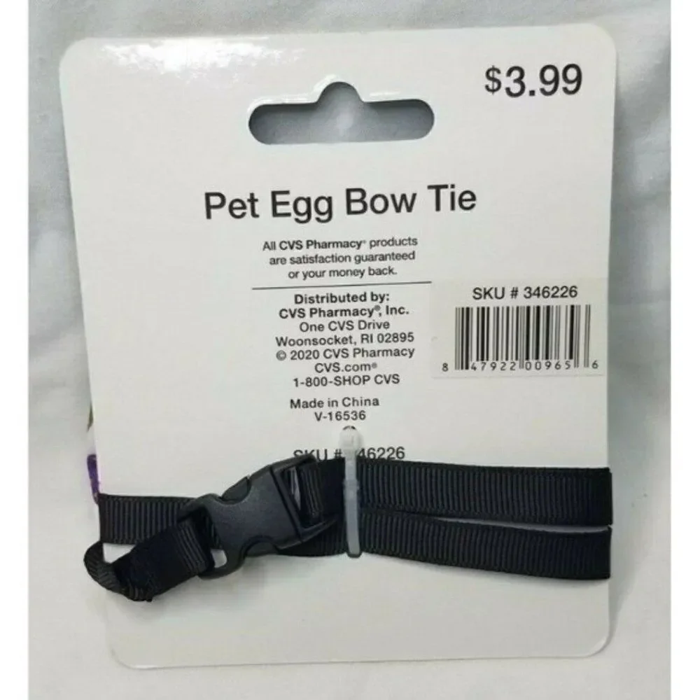Cottondale Bow Tie Pet Dog Girl Pink Easter Egg