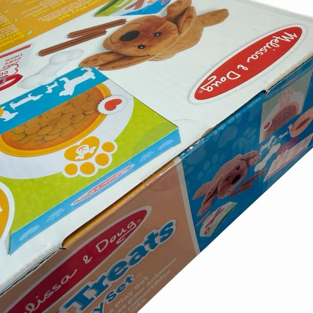 Melissa & Doug Pet Treats Puppy Play Set Imaginative Play Plush Dog New In Box
